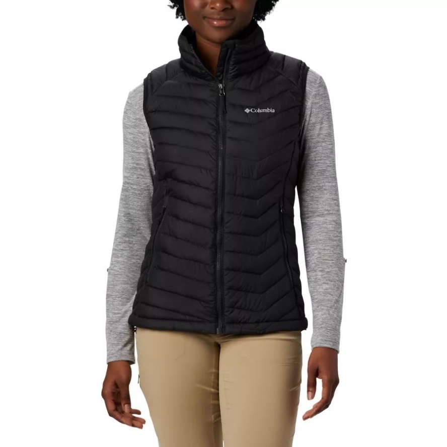 Black Women's Powder Lite Insulated Vest Columbia Sale