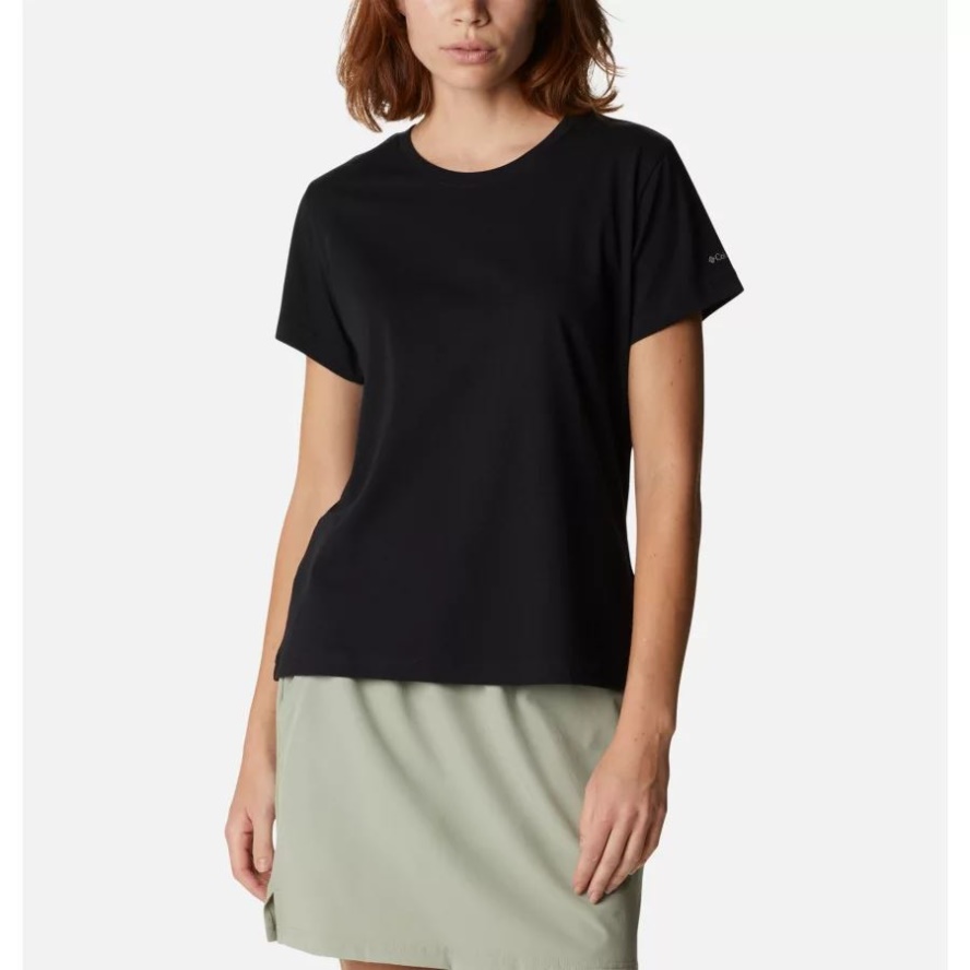 Black Women's Sapphire Point Short Sleeve Shirt Columbia Sale