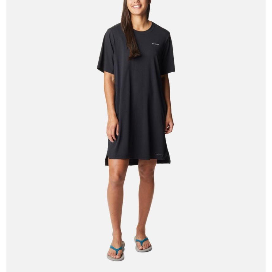 Black Women's Sun Trek T-Shirt Dress Columbia Sale