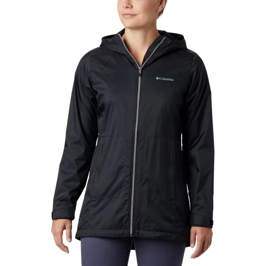 Black Women's Switchback Lined Long Jacket Columbia Sale