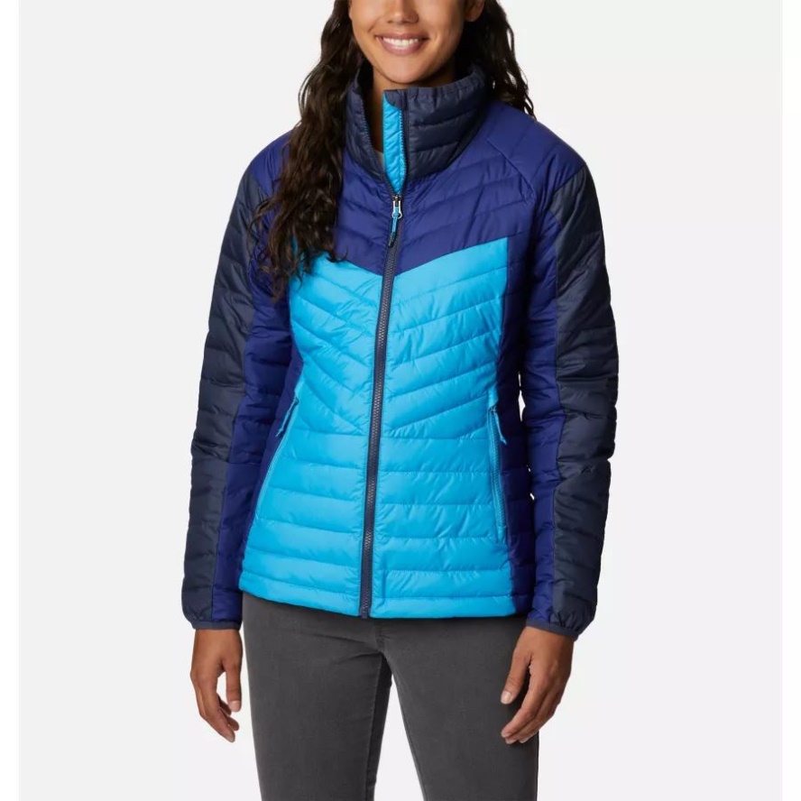 Blue Chill/Nocturnal/Dark Sapphire Columbia Sale Women's Powder Lite II Full Zip Jacket