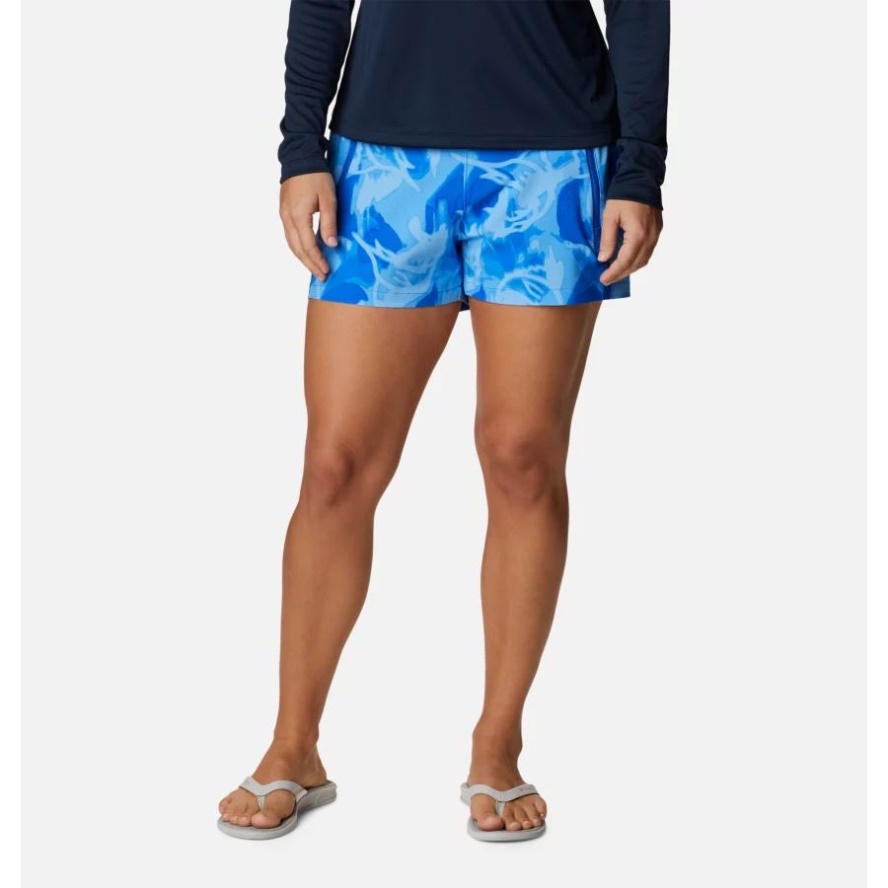 Blue Macaw/Auroras Print Columbia Sale Women's PFG Tidal II Shorts