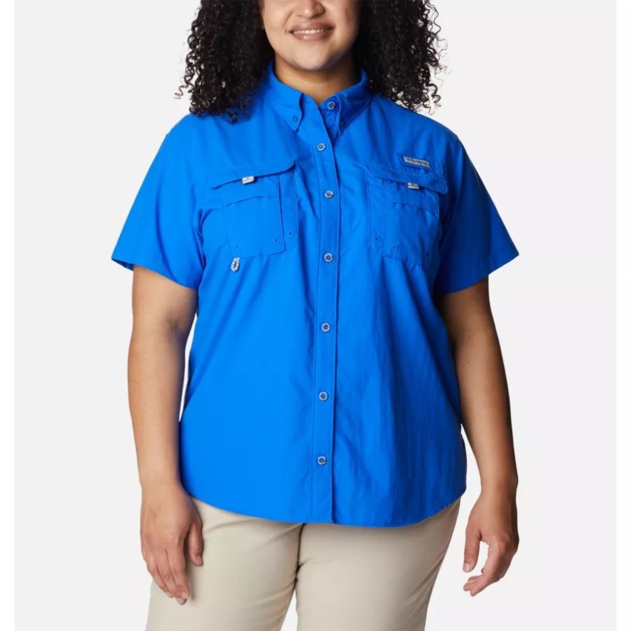 Blue Macaw Women's PFG Bahama Short Sleeve Plus Size Columbia Sale