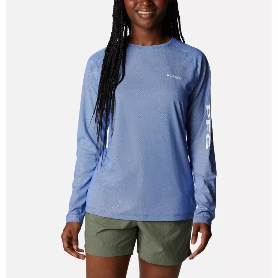 Blue Macaw Women's PFG Tidal Deflector Long Sleeve Shirt Columbia Sale