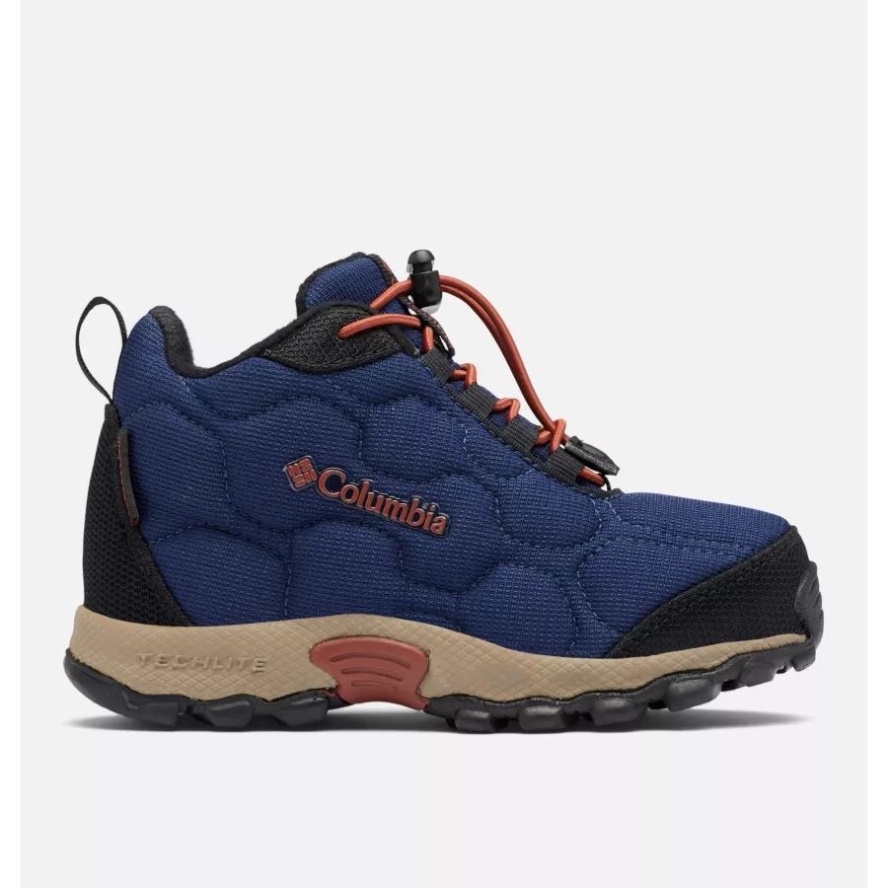 Blue Shadow/Rusty Columbia Sale Kids' Firecamp Mid 2 Waterproof Shoe