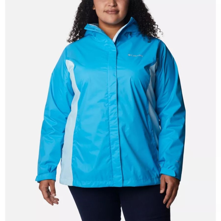 Blue chill/Spring Blue Columbia Sale Women's Arcadia II Jacket Plus Size