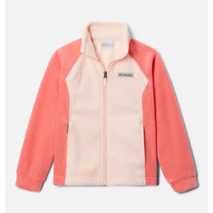 Blush Pink/Peach Blossom Columbia Sale Girls' Benton Springs Fleece Jacket