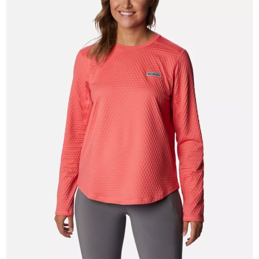 Blush Pink Women's Bliss Ascent Long Sleeve Shirt Columbia Sale