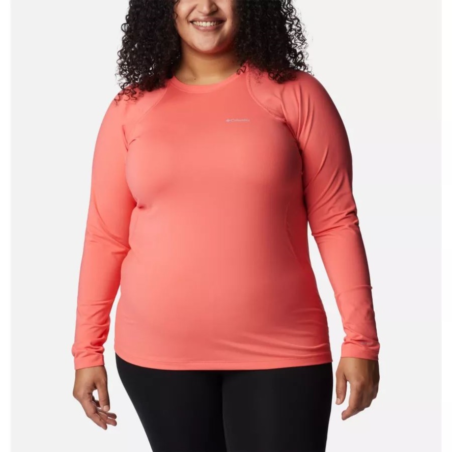Blush Pink Women's Omni-Heat Midweight Baselayer Crew Plus Size Columbia Sale