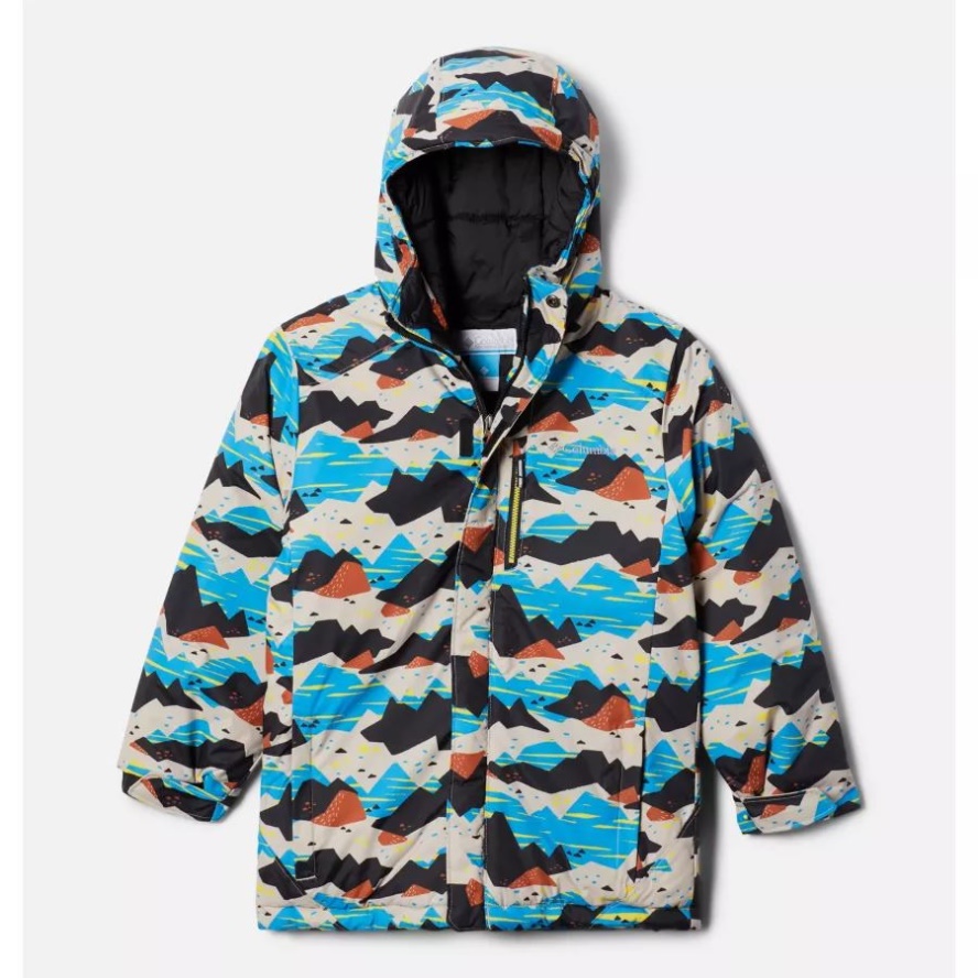 Boys' Alpine Free Fall II Jacket Ancient Fossil Scrapscape Columbia Sale