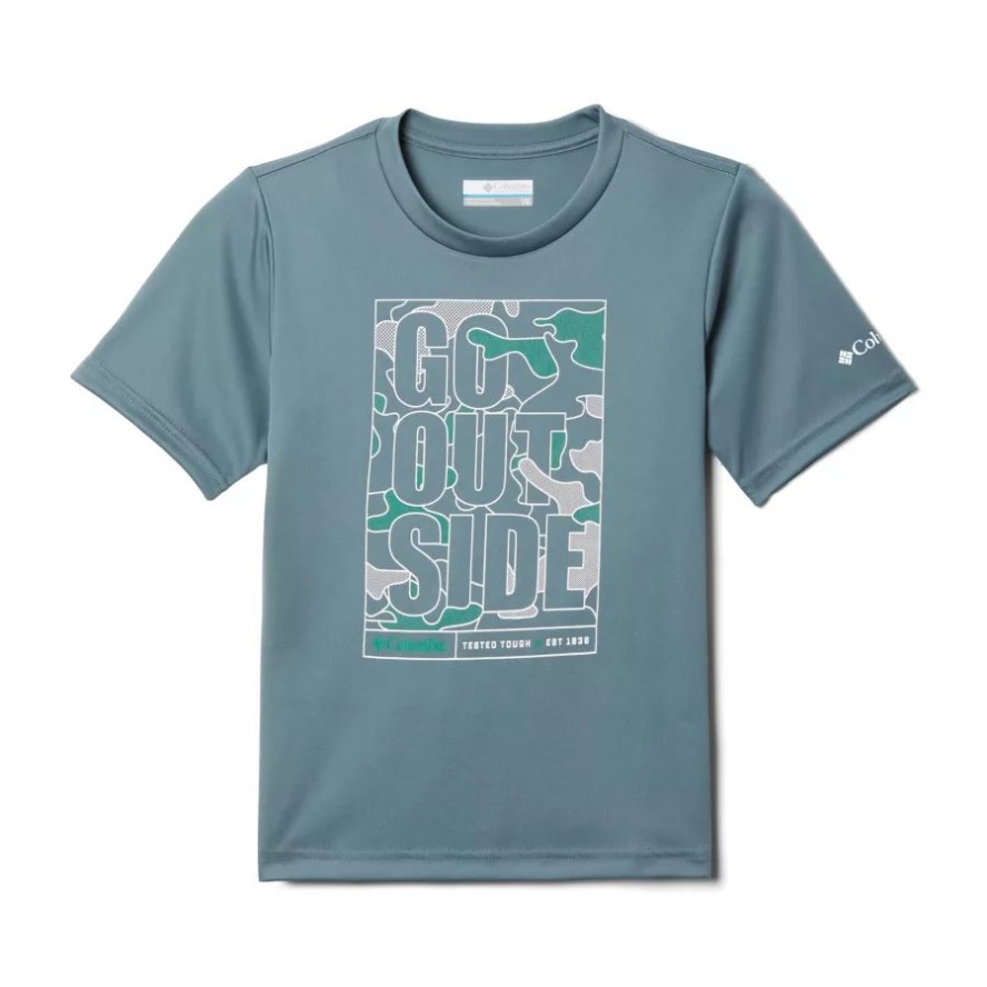 Boys' Edisun Trail Graphic T-Shirt Columbia Sale Metal/Outdoorsy