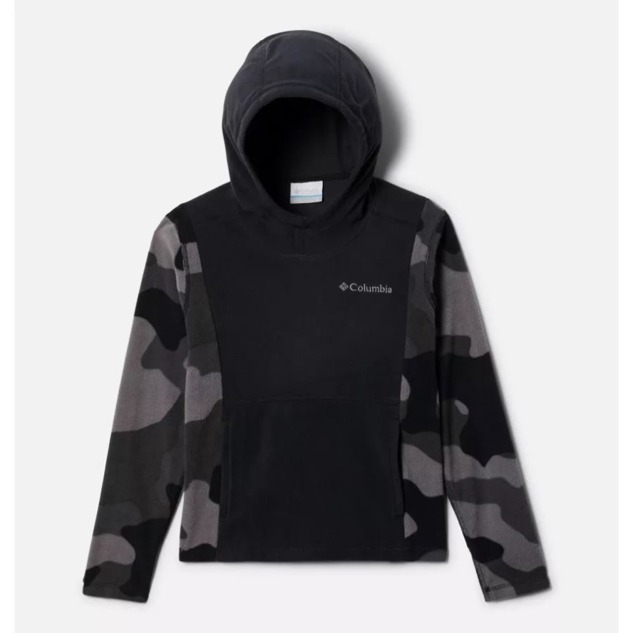 Boys' Glacial Hoodie Columbia Sale Black/Black Mod Camo