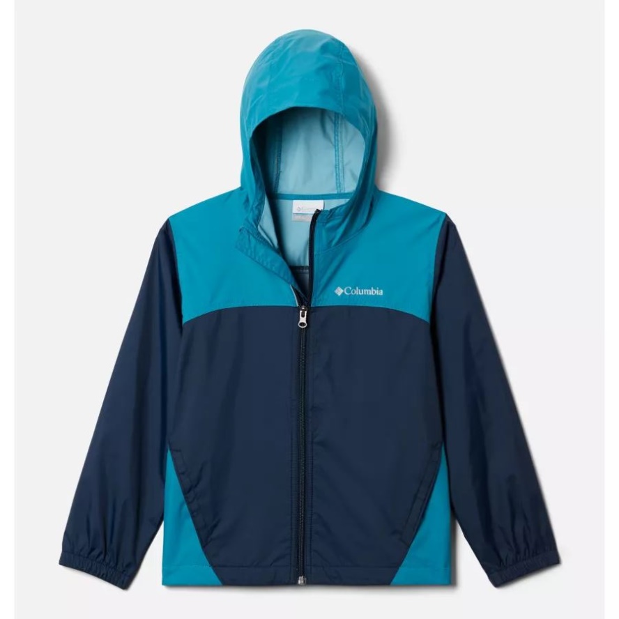 Boys' Glennaker Rain Jacket Columbia Sale Collegiate Navy/Deep Marine