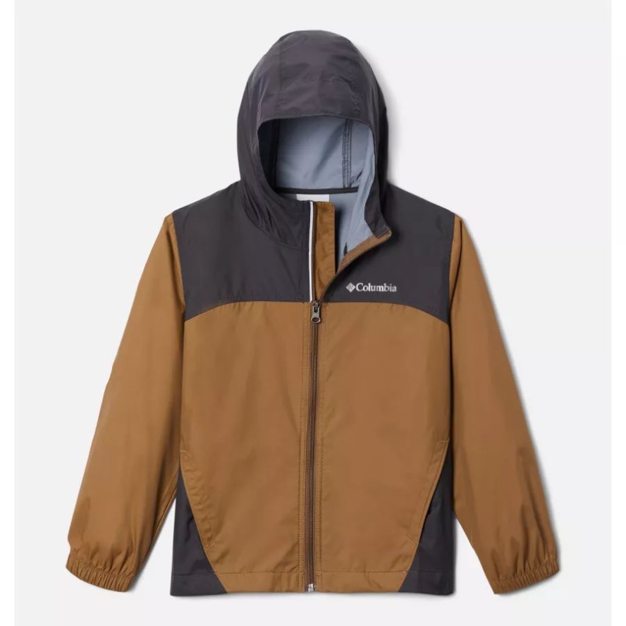 Boys' Glennaker Rain Jacket Delta/Shark Columbia Sale
