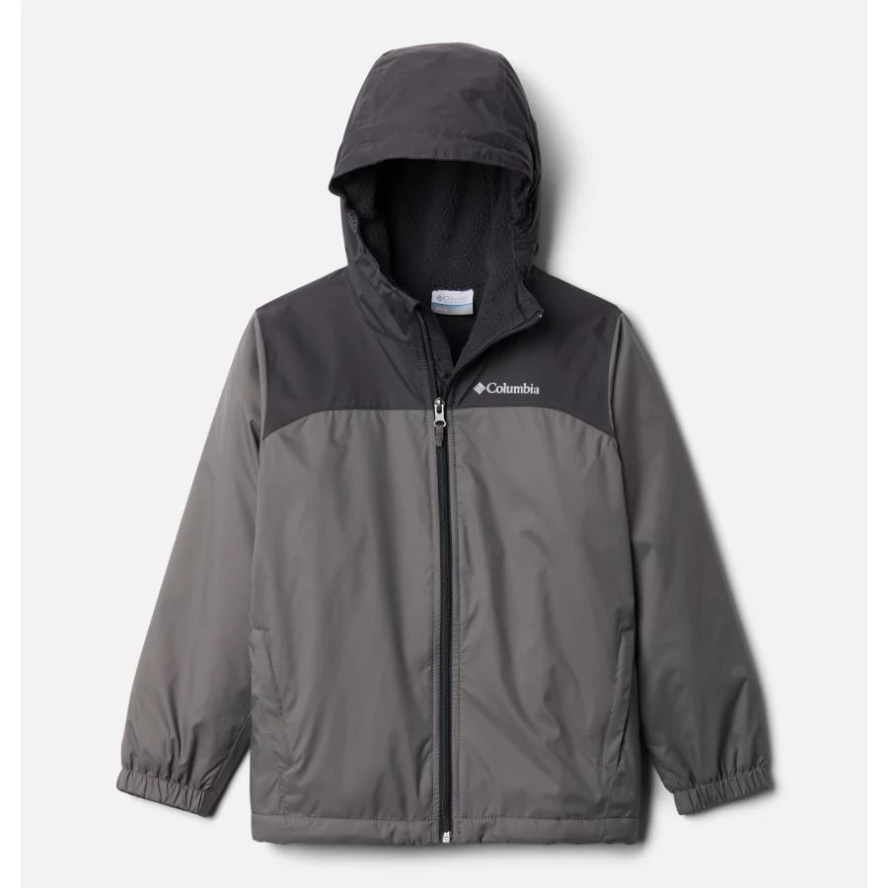 Boys' Glennaker Sherpa Lined Jacket Columbia Sale City Grey/Shark