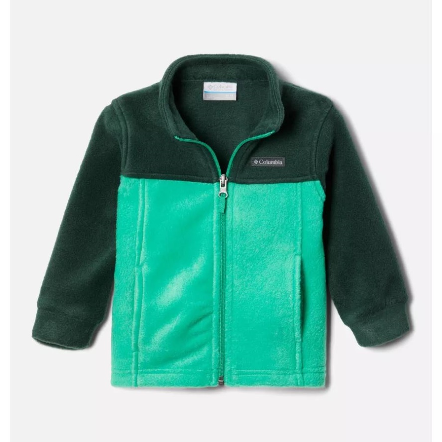 Boys' Infant Steens Mountain II Fleece Jacket Columbia Sale Dark Lime/Spruce