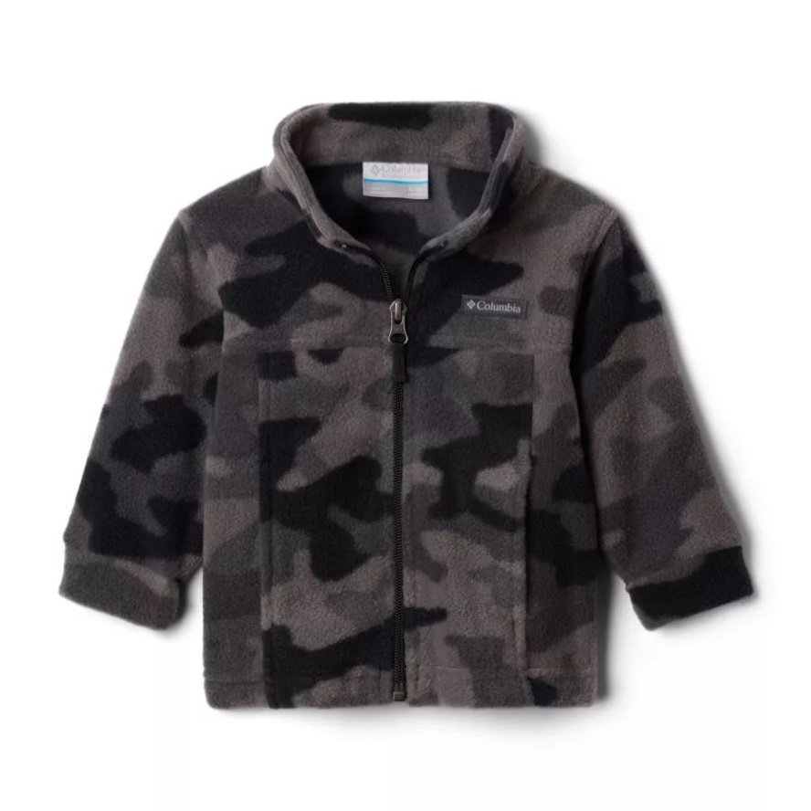 Boys' Infant Zing III Printed Fleece Jacket Columbia Sale Black Trad Camo (B) Print
