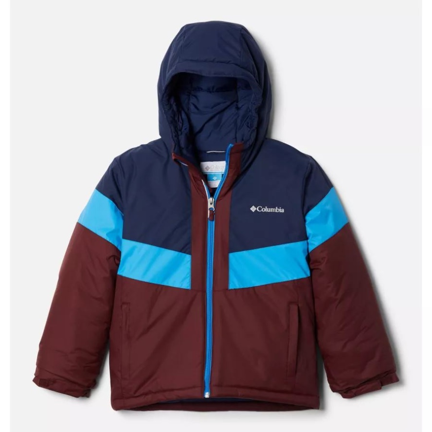 Boys' Lightning Lift II Jacket Columbia Sale Elderberry/Coll Navy/Compass Blue