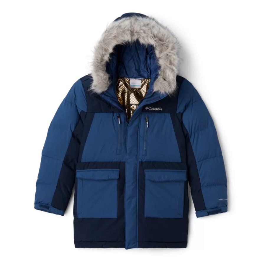 Boys' Marquam Peak Fusion Omni-Heat Infinity Insulated Parka Columbia Sale Collegiate Navy/Night Tide