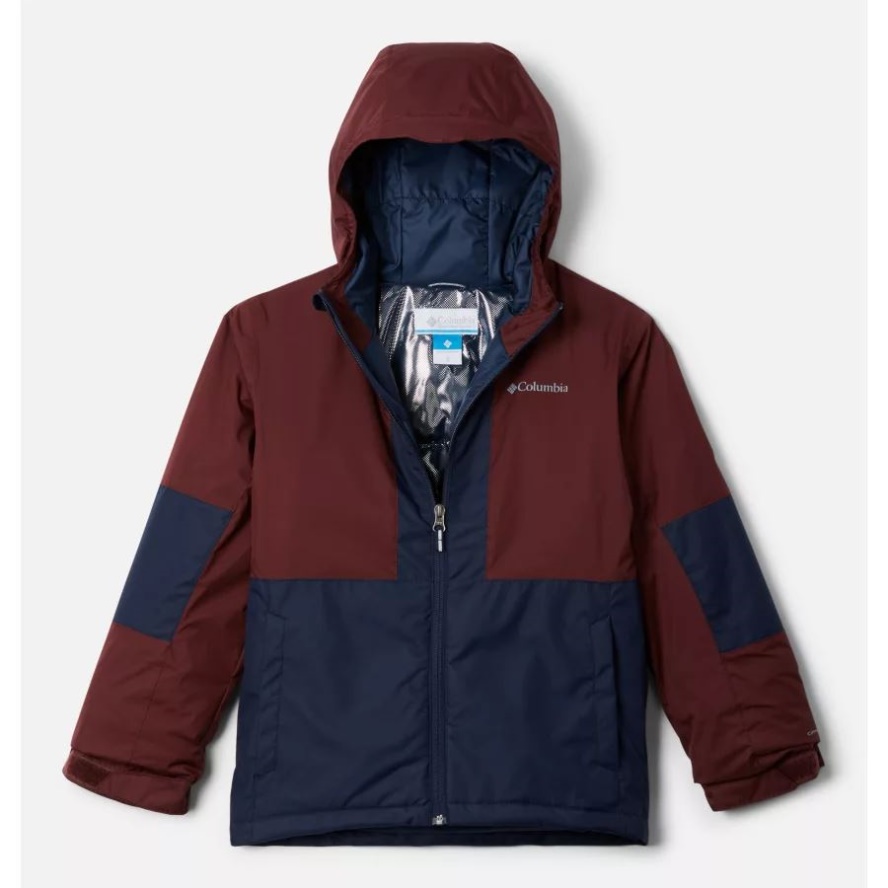 Boys' Oso Mountain Insulated Jacket Columbia Sale Elderberry/Collegiate Navy