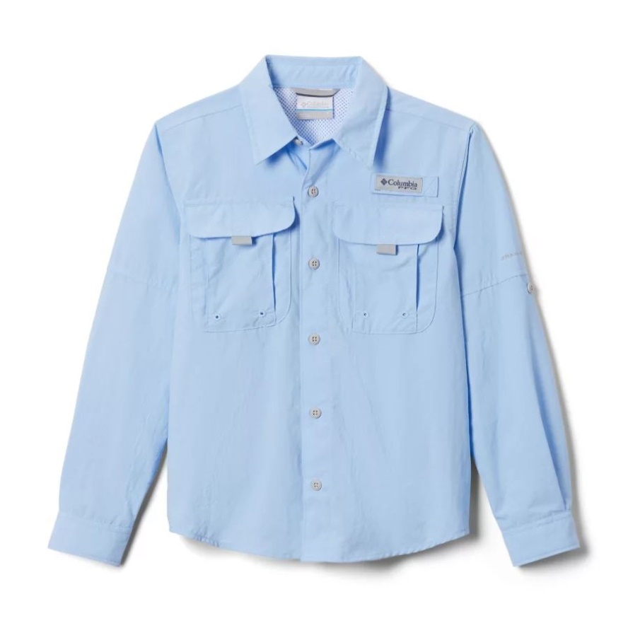 Boys' PFG Bahama Long Sleeve Shirt Sail Columbia Sale