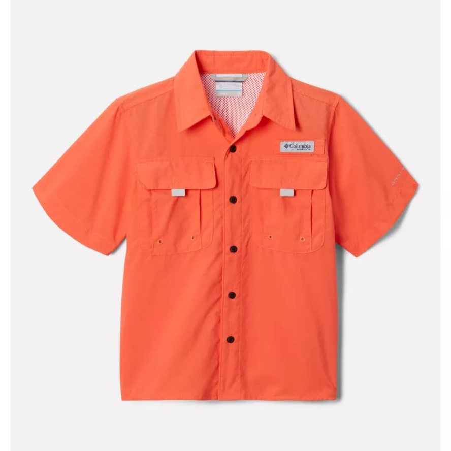 Boys' PFG Bahama Short Sleeve Shirt Columbia Sale Corange