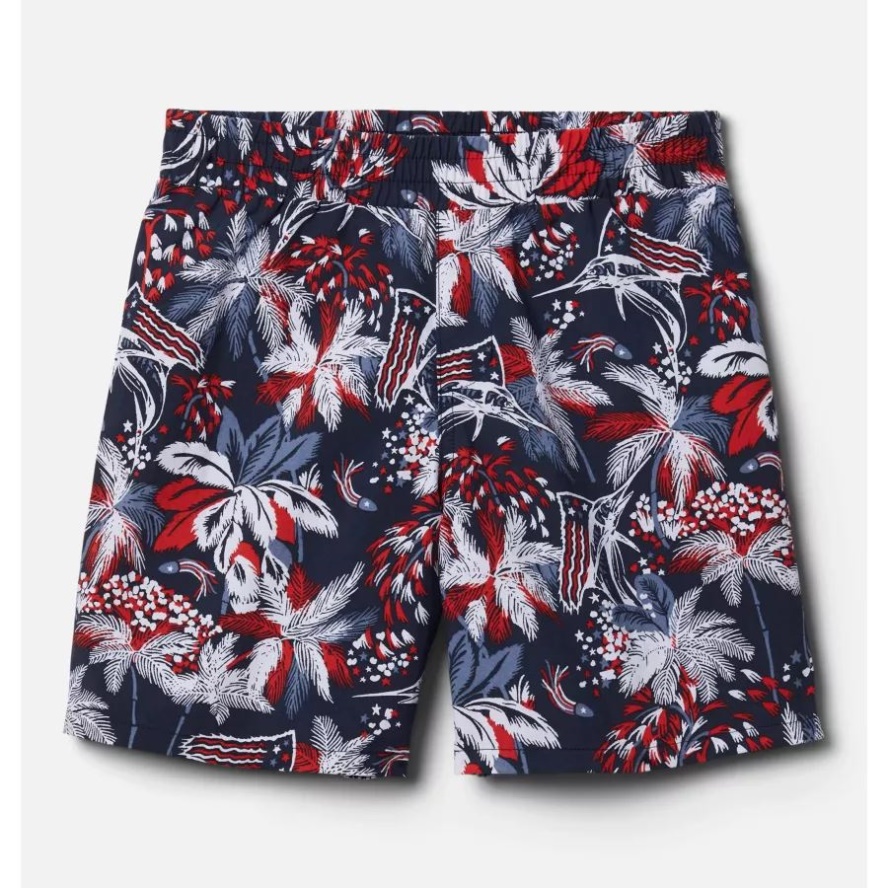 Boys' PFG Super Backcast Shorts Collegiate Navy Firework Fishin' Columbia Sale
