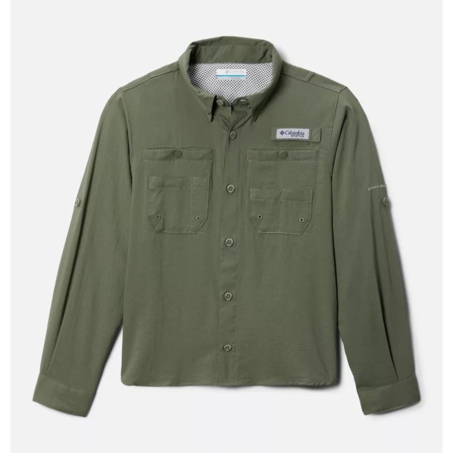 Boys' PFG Tamiami Long Sleeve Shirt Columbia Sale Cypress