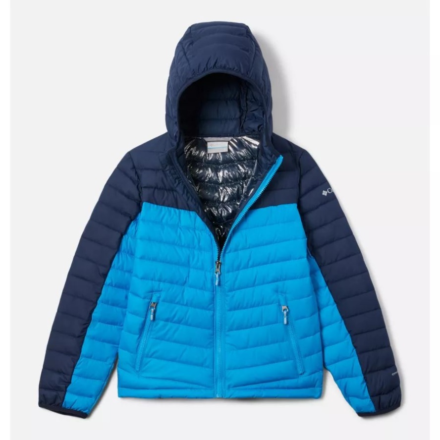 Boys' Slope Edge Insulated Jacket Compass Blue/Collegiate Navy Columbia Sale