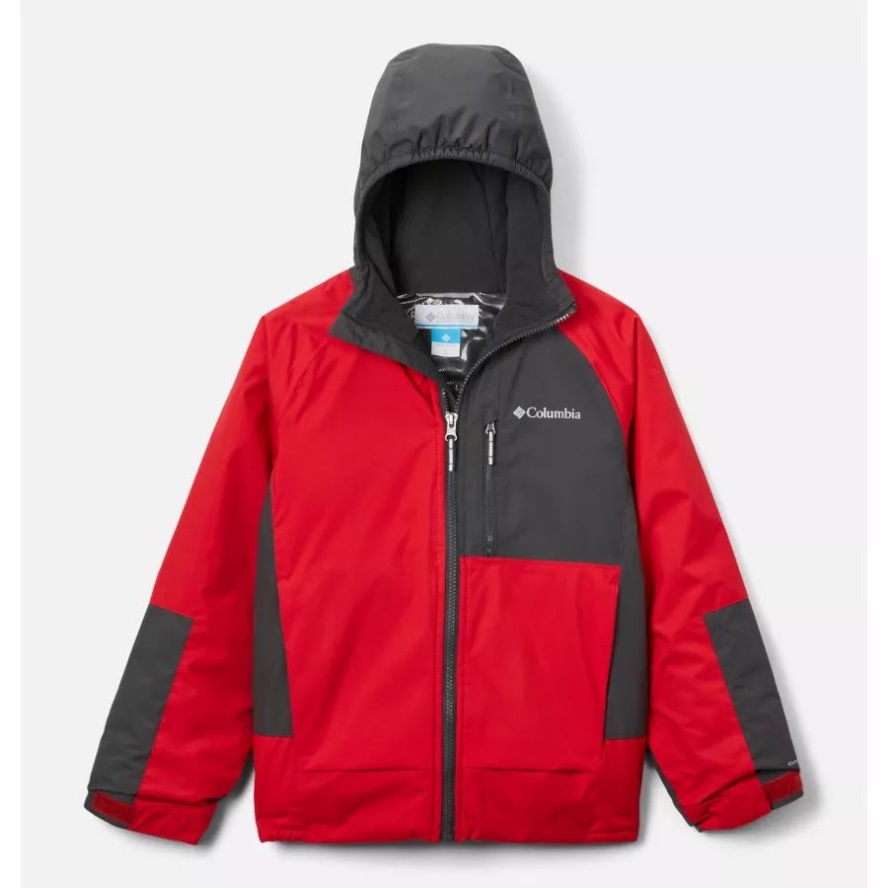 Boys' Snow ProblemJacket Mountain Red/Shark Columbia Sale