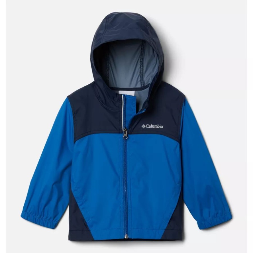 Boys' Toddler Glennaker Rain Jacket Bright Indigo/Collegiate Navy Columbia Sale