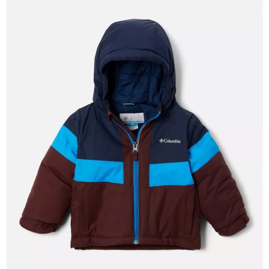 Boys' Toddler Lightning Lift II Jacket Columbia Sale Elderberry/Coll Navy/Compass Blue