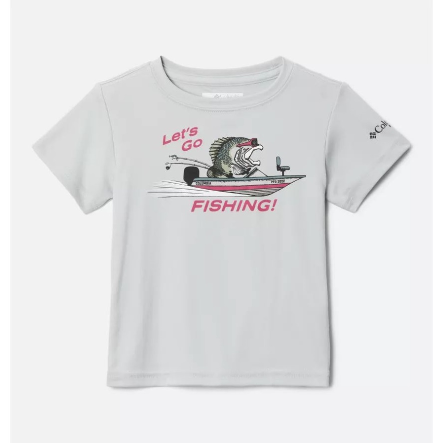 Boys' Toddler PFG Terminal Tackle LGF T-Shirt Cool Grey/Y LGF Bass Boat Columbia Sale
