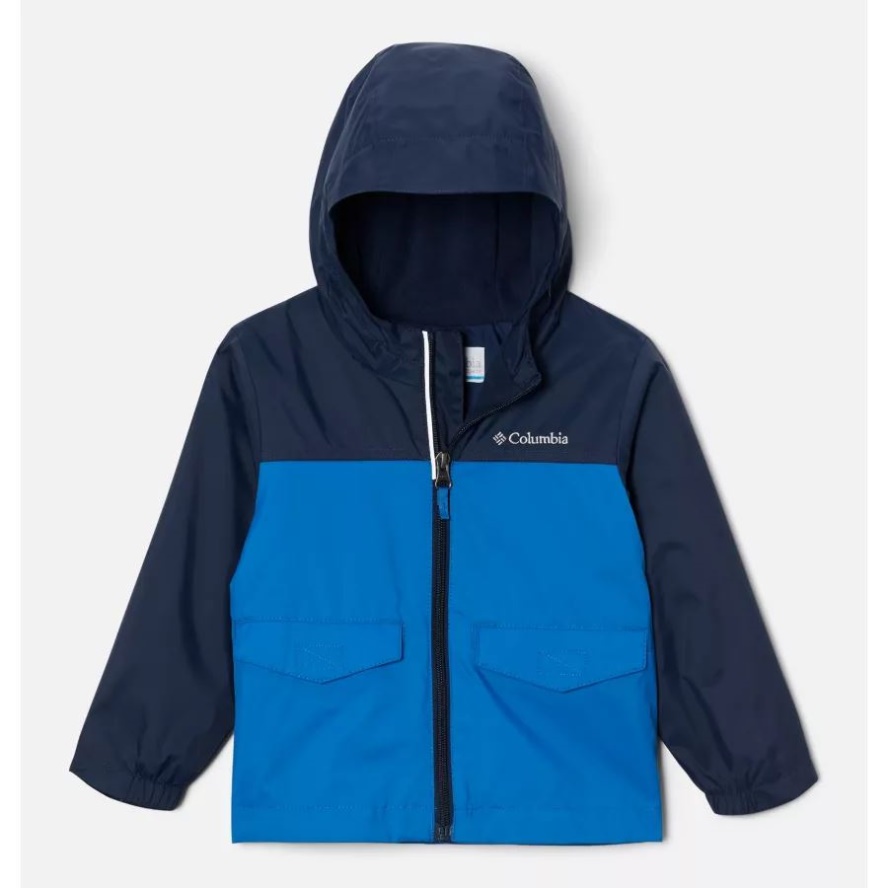 Boys' Toddler Rain-Zilla Jacket Bright Indigo/Collegiate Navy Columbia Sale