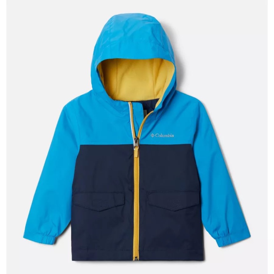 Boys' Toddler Rain-Zilla Jacket Columbia Sale Compass Blue/Collegiate Navy