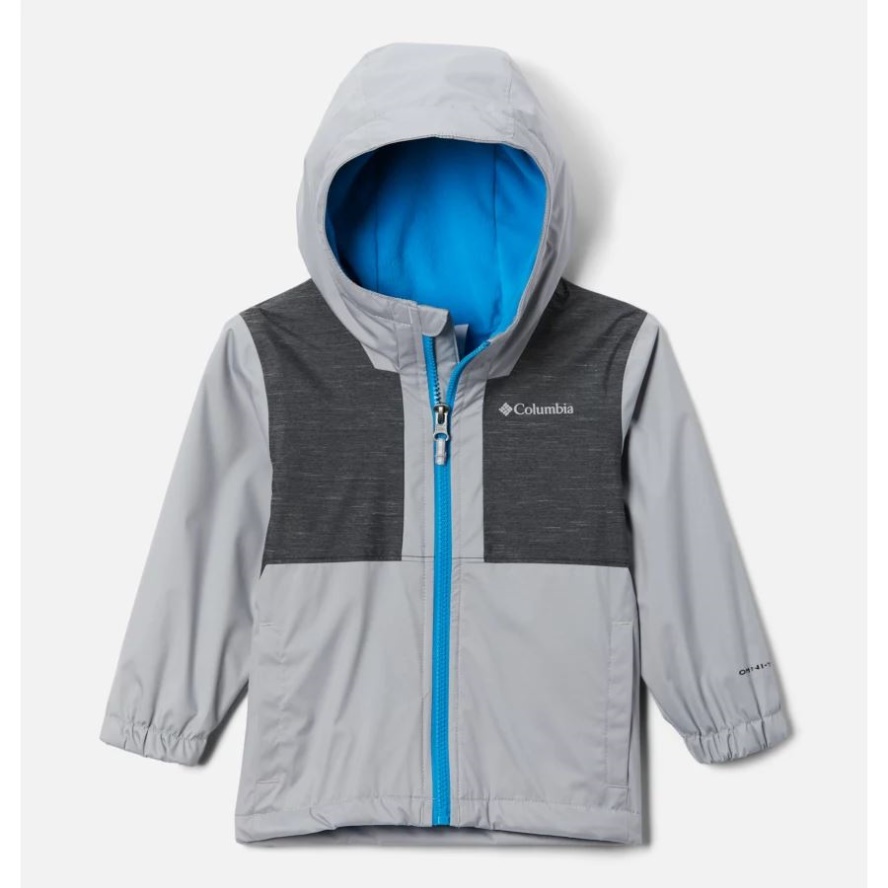 Boys' Toddler Rainy Trails Fleece Lined Jacket Columbia Sale Columbia Sale Grey/Black Slub