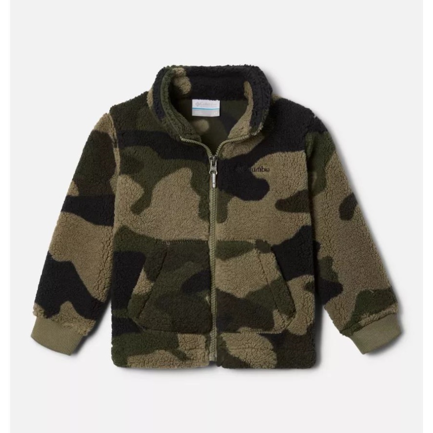 Boys' Toddler Rugged Ridge II Full Zip Sherpa Stone Green Mod Camo Columbia Sale