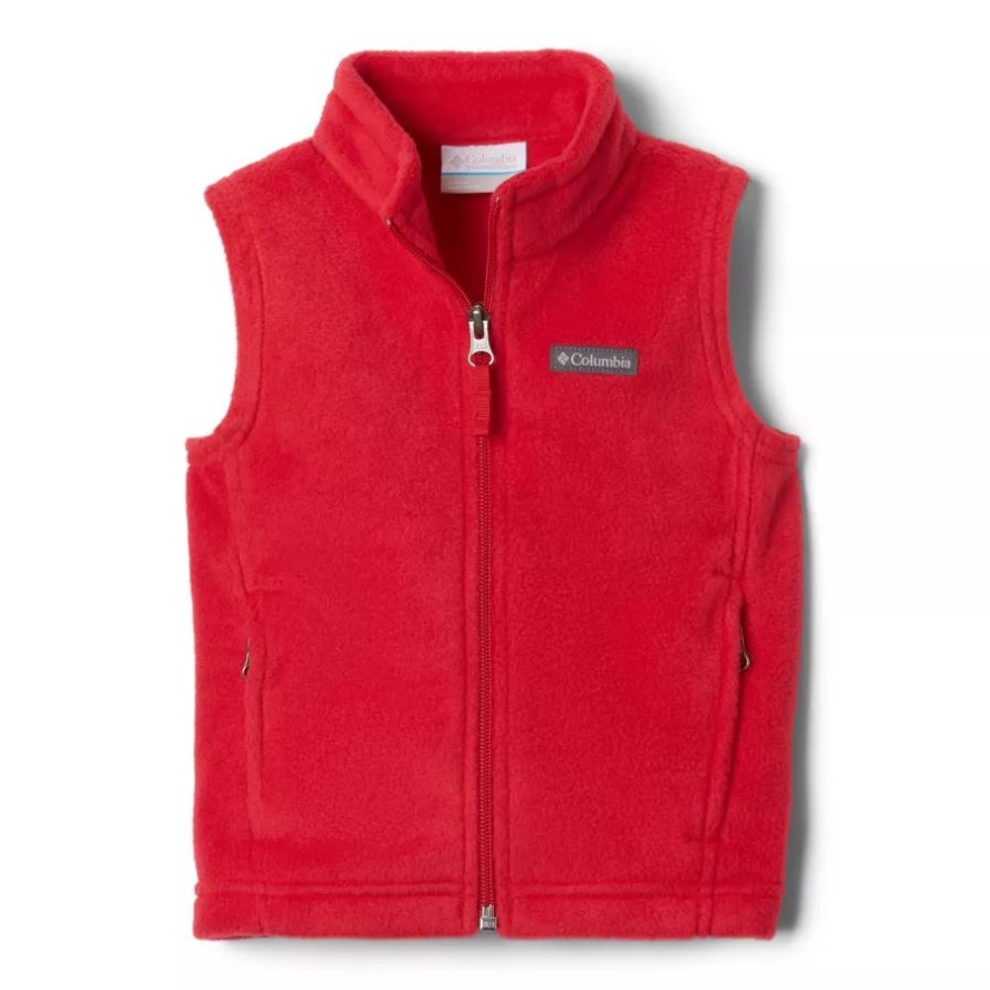 Boys' Toddler Steens Mountain Fleece Vest Mountain Red Columbia Sale