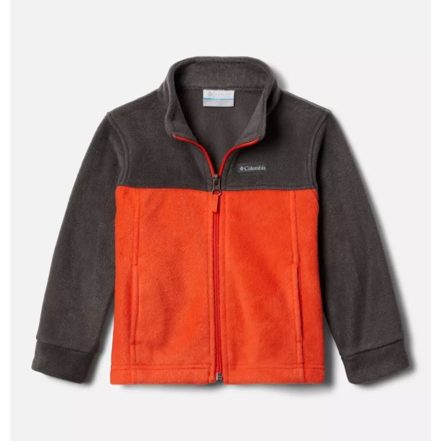 Boys' Toddler Steens Mountain II Fleece Jacket Columbia Sale Red Quartz/Shark