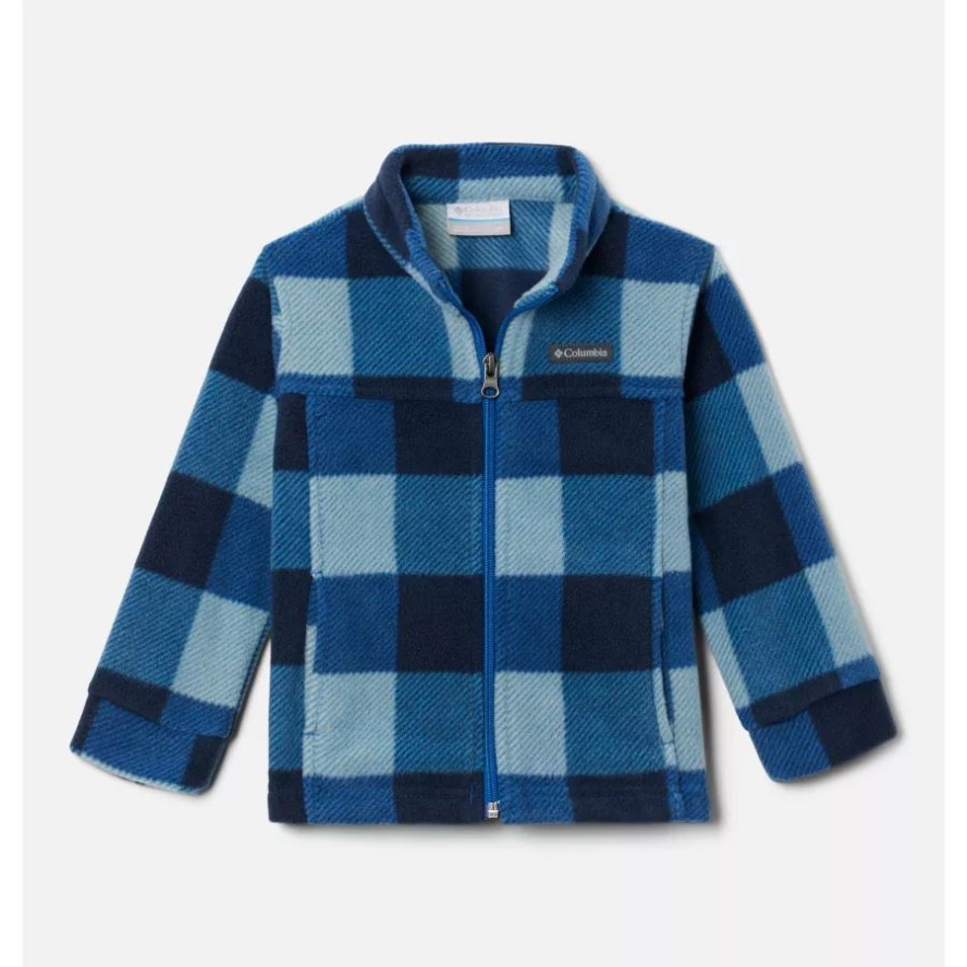 Boys' Toddler Zing III Fleece Jacket Bright Indigo Check Multi Columbia Sale