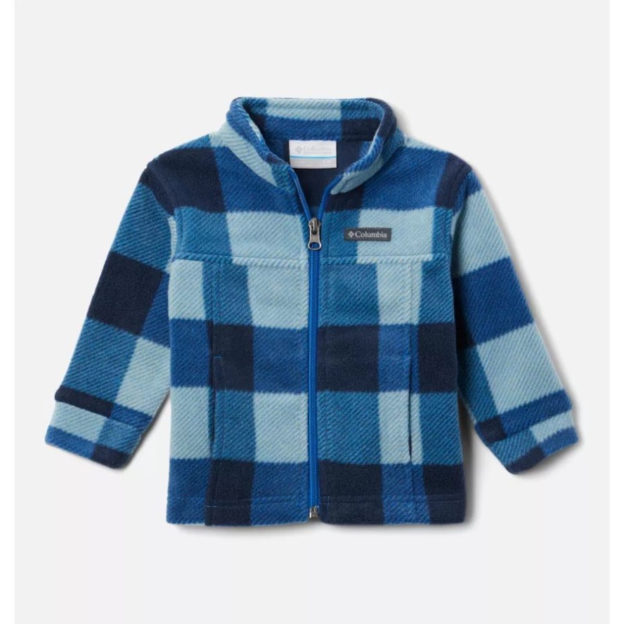 Bright Indigo Check Multi Columbia Sale Boys' Infant Zing III Printed Fleece Jacket