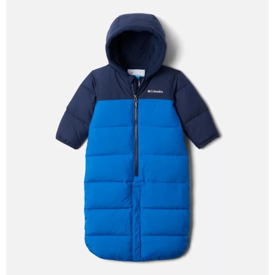 Bright Indigo/Collegiate Navy Infant Pike Lake Convertible Onesie Columbia Sale