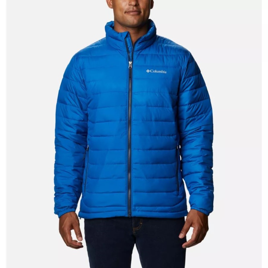 Bright Indigo Columbia Sale Men's Powder Lite Insulated Jacket Tall