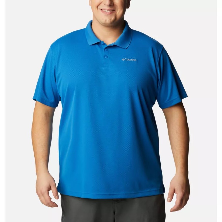 Bright Indigo Men's Utilizer Polo Shirt Big Columbia Sale