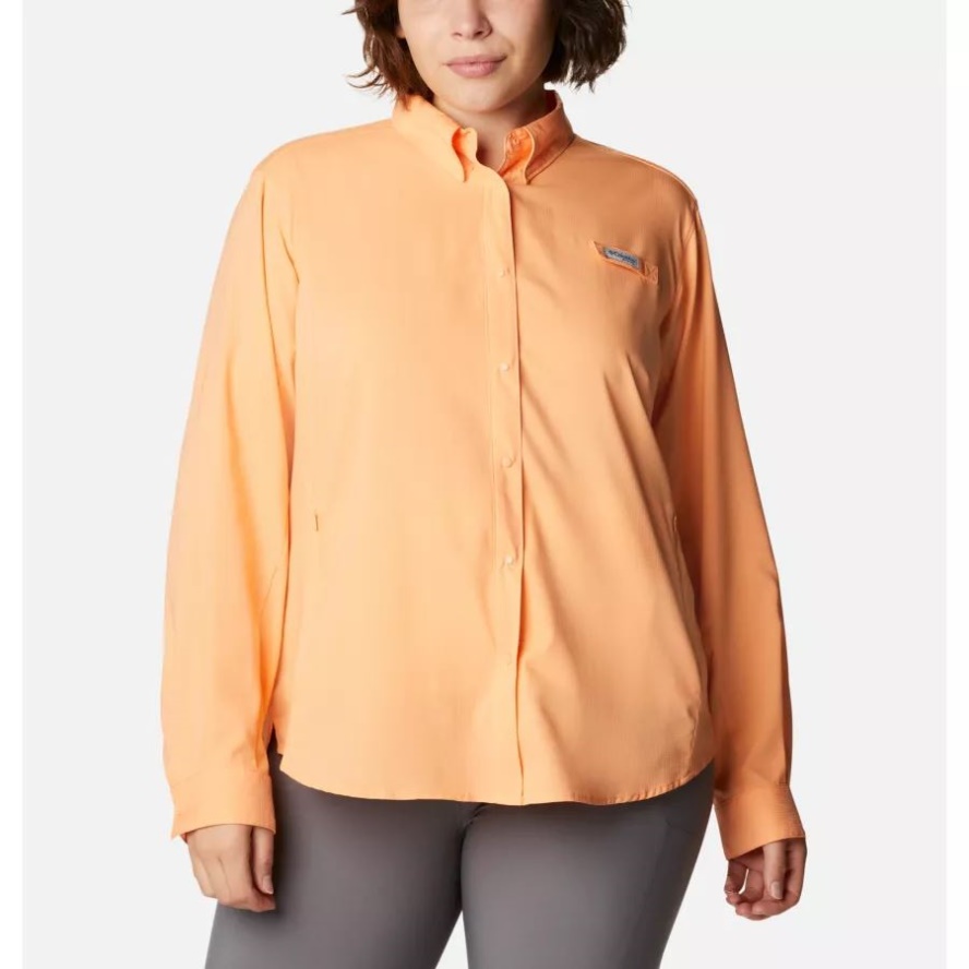 Bright Nectar Women's PFG Tamiami II Long Sleeve Shirt Plus Size Columbia Sale