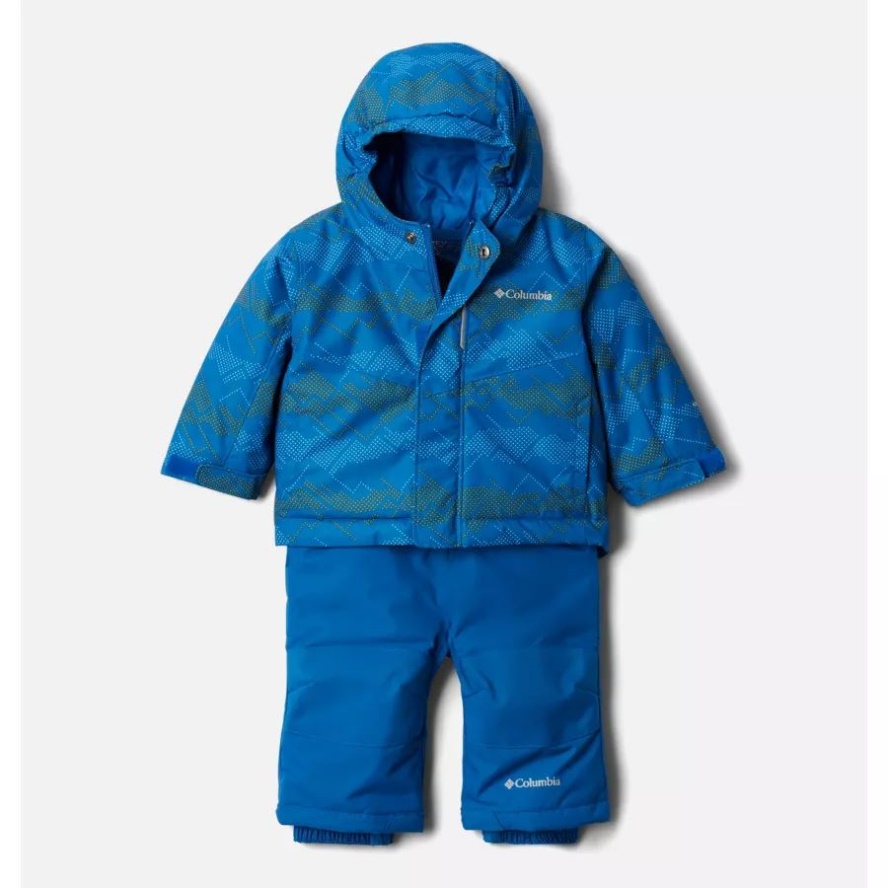 Brt Indigo Dot Scape Print/Brt Indigo Buga Set Infant Columbia AU Sale