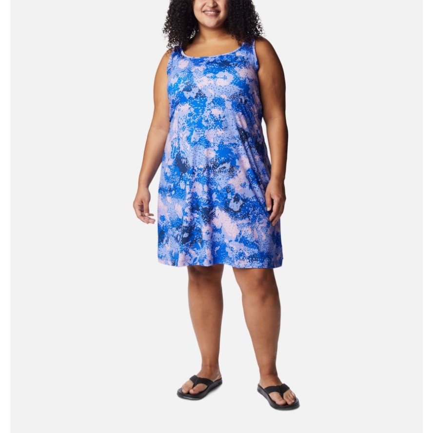 Carbon/Foamfloral Print Women's PFG Freezer III Dress Plus Size Columbia Sale