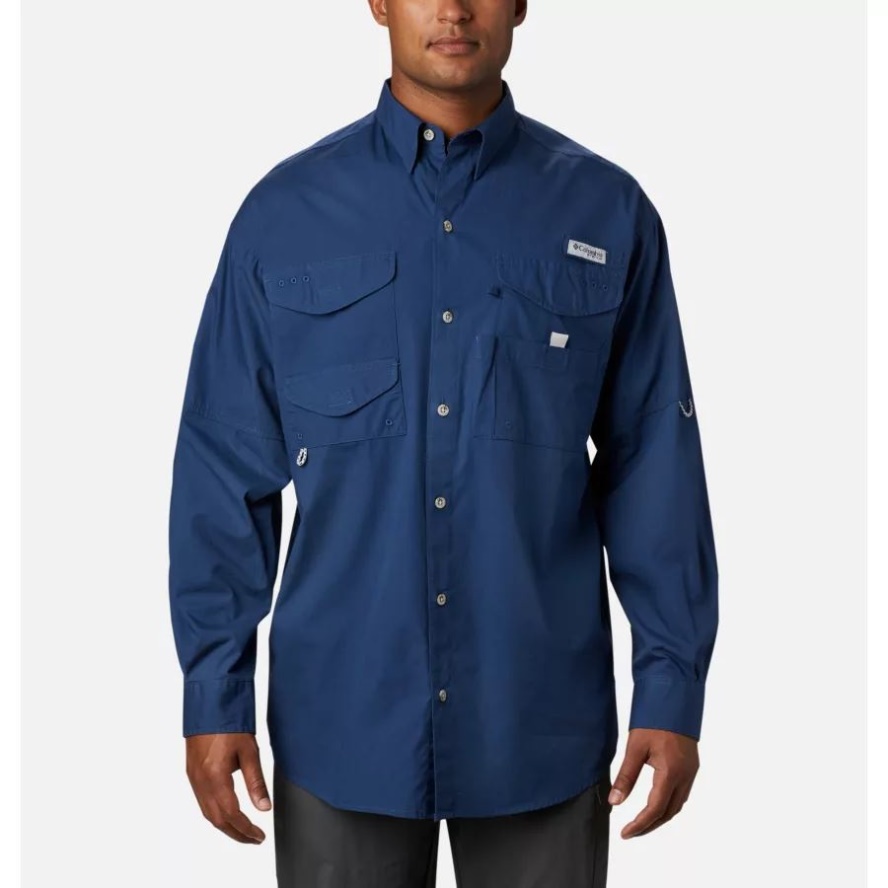 Carbon Men's PFG Bonehead Long Sleeve Shirt Tall Columbia Sale