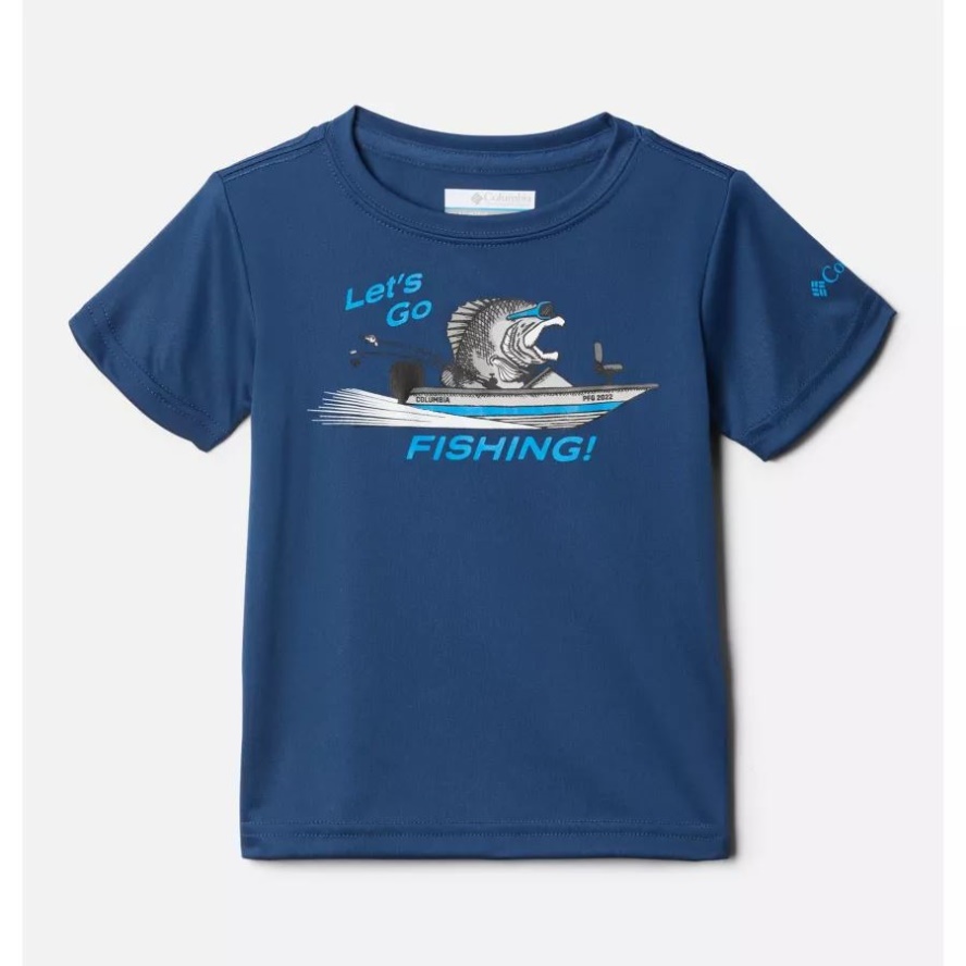 Carbon/Y LGF Bass Boat Columbia Sale Boys' Toddler PFG Terminal Tackle LGF T-Shirt