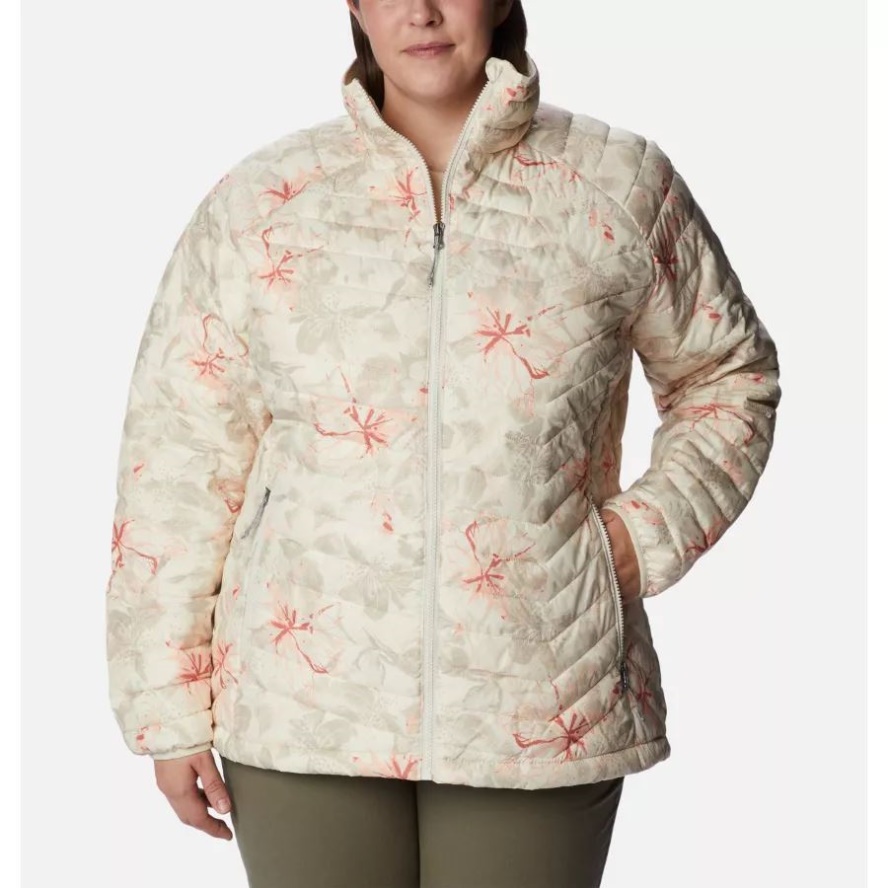 Chalk Aurelian Print Columbia Sale Women's Powder Lite Jacket Plus Size